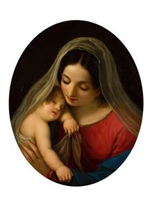 Madonna and child, 1885. Creator: Diodato Massimo