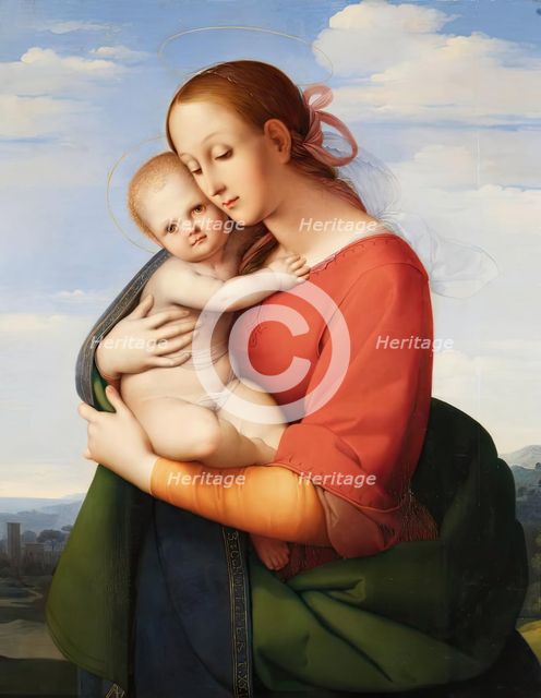 Madonna and child, 1821. Creator: Johann Scheffer von Leonhardshoff.