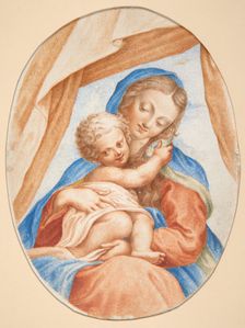 Madonna and Child - Copy from an Italian Painting, before April 10, 1891. Creator: Teofil Lenartowicz