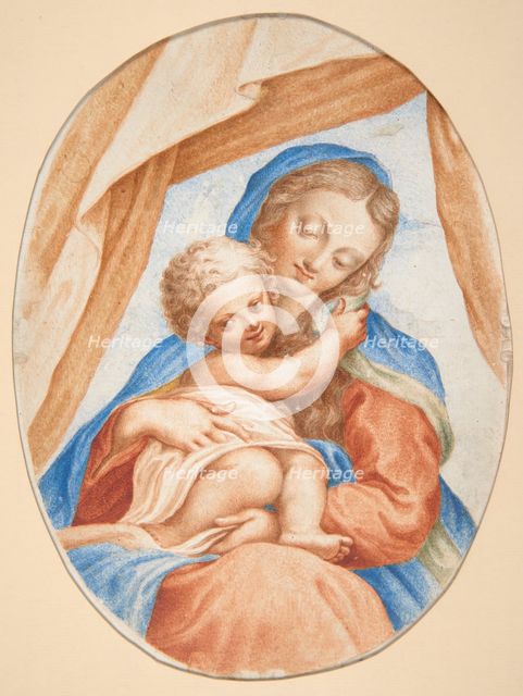 Madonna and Child - Copy from an Italian Painting, before April 10, 1891. Creator: Teofil Lenartowicz.