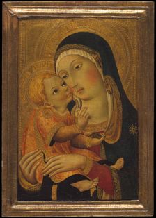 Madonna and Child, ca. 1448-60. Creator: Workshop of Sano di Pietro (Ansano di Pietro di Mencio) (Italian, Siena 1405-1481 Siena)