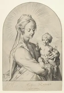 Madonna and Child, ca. 1593. Creator: Jan Muller