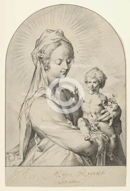 Madonna and Child, ca. 1593. Creator: Jan Muller.