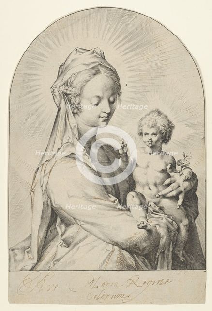 Madonna and Child, ca. 1593. Creator: Jan Muller.