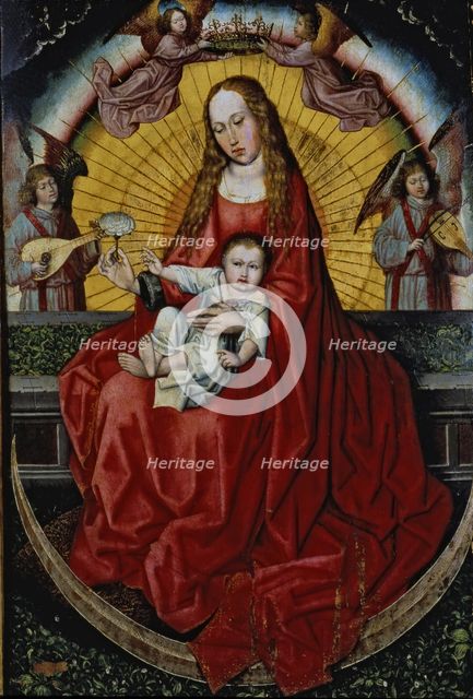  'Madonna and Child', central panel of an anonymous triptych.