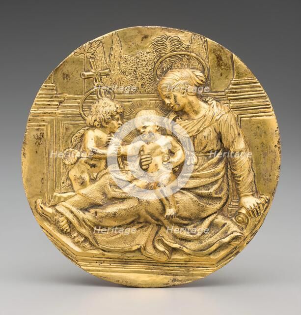 Madonna and Child and St. John in a Courtyard, c.between 1620 and 1650. Creator: Unknown.