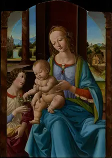 Madonna and Child, about 1490-1500. Creator: Studio of Lorenzo di Credi