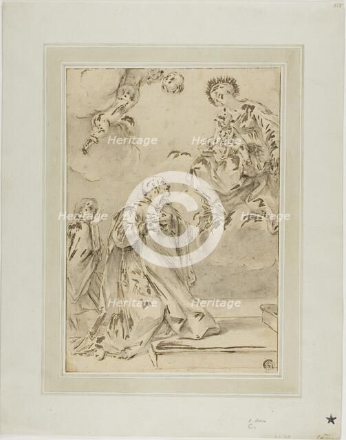 Madonna and Child Appearing to Male Saint, n.d. Creator: Unknown.