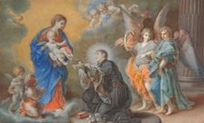 Madonna and Child Appearing to Saint Louis Gonzaga, c. 1750. Creator: Veronica Stern
