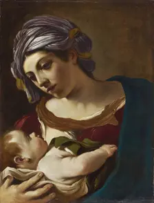Madonna and Child. Artist: Guercino (1591-1666)