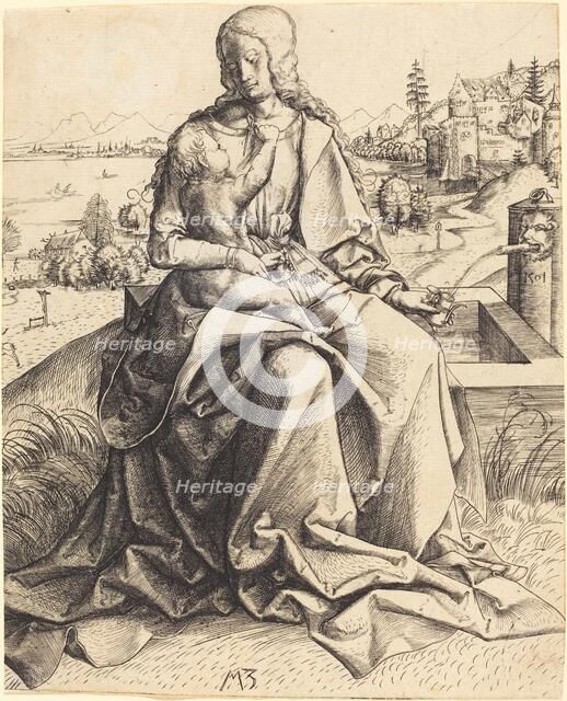 Madonna and Child at a Fountain, 1501. Creator: Master MZ.