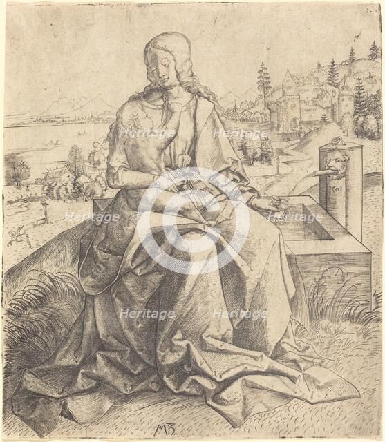 Madonna and Child at a Fountain, 1501. Creator: Master MZ.