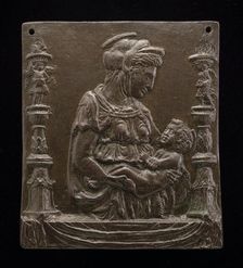 Madonna and Child between Two Candelabra. Creator: Unknown