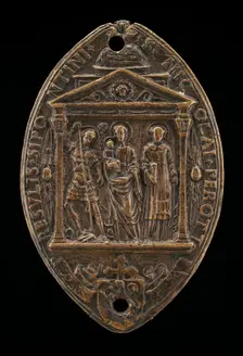 Madonna and Child between Saint Michael and Saint Lawrence. Creator: Gianfrancesco Enzola