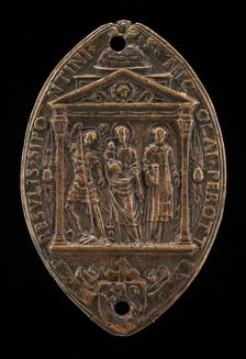 Madonna and Child between Saint Michael and Saint Lawrence. Creator: Gianfrancesco Enzola