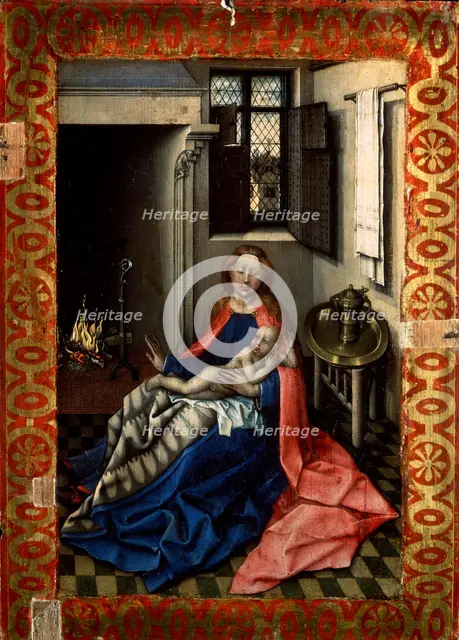 'Madonna and Child before a Fireplace', 1430s.  Artist: Robert Campin