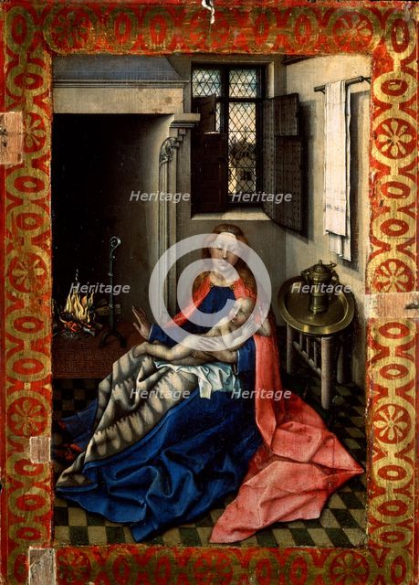 'Madonna and Child before a Fireplace', 1430s.  Artist: Robert Campin