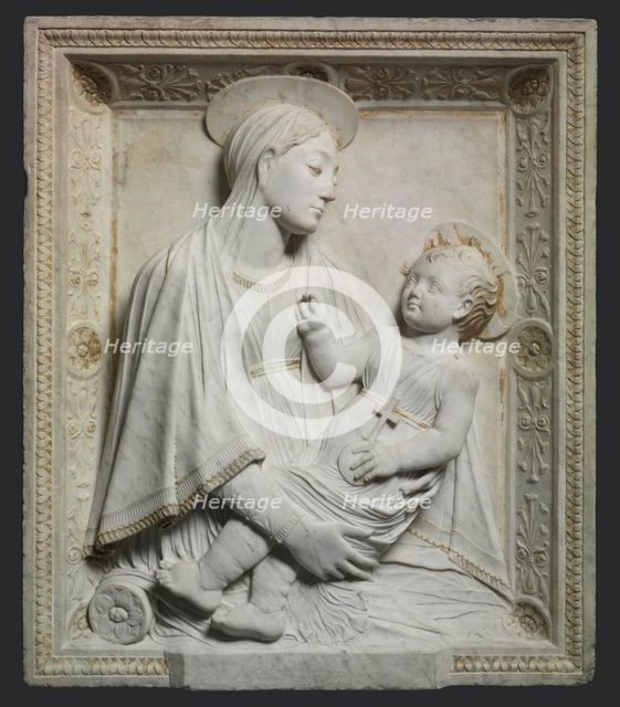 Madonna and Child, by 1461. Creator: Mino da Fiesole (Italian, c. 1430-1484).