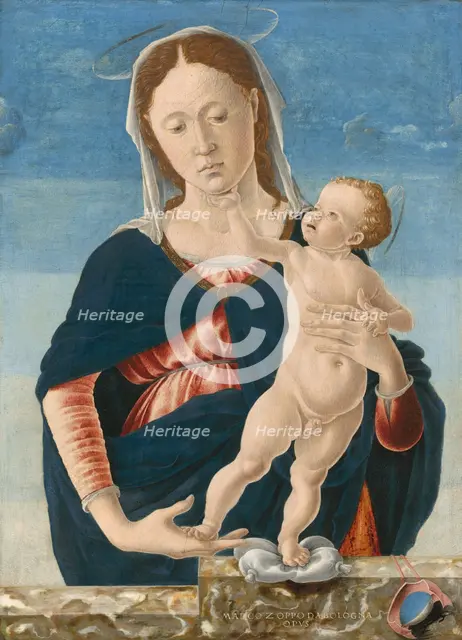Madonna and Child, c. 1467/1468. Creators: Marco Zoppo, Anon.