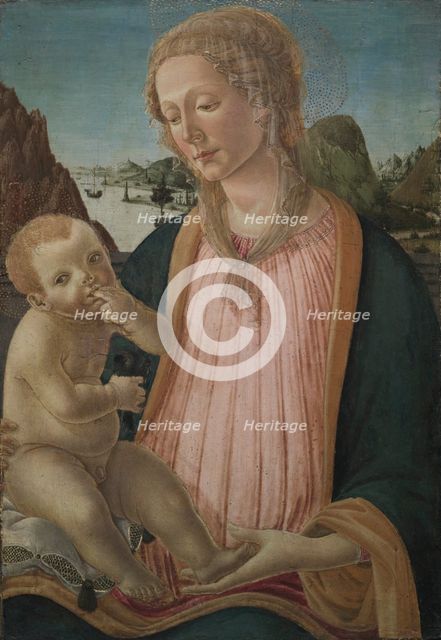 Madonna and Child, c. 1475-1480. Creator: Francesco Botticini (Italian, c. 1446-1497).