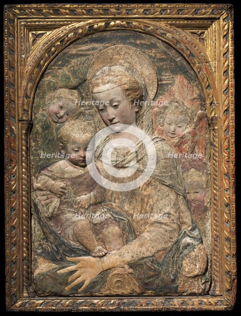 Madonna and Child, c. 1470. Creator: Antonio Rossellino (Italian, 1427-1479 ), workshop of.