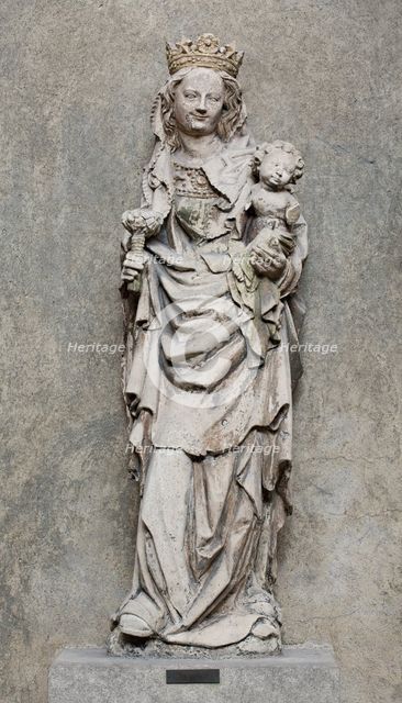 Madonna and Child, c1450. Creator: School of Troyes.