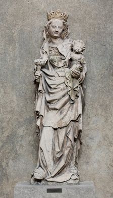 Madonna and Child, c1450. Creator: School of Troyes