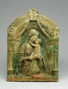 Madonna and Child, c1450. Creators: Virgin Mary, Jesus Christ, Giovanni da Pisa, Nicolo Pizolo