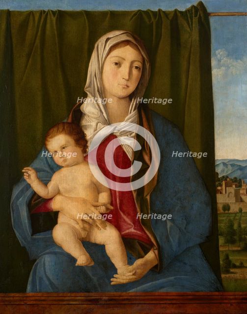 Madonna and Child Giving a Blessing, c1480. Creator: Giovanni Bellini.