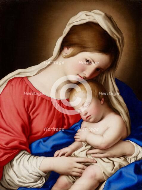 Madonna and Child, date unknown. Creator: Workshop of Sassoferrato.