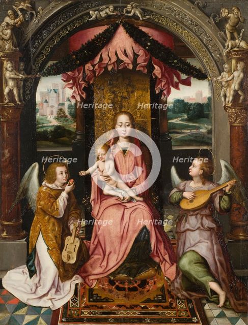 Madonna and Child. Detail from the "St John Altar". Creator: Unknown.