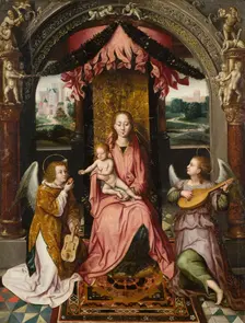 Madonna and Child. Detail from the "St John Altar". Creator: Unknown