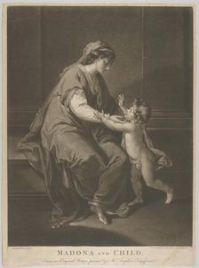 Madonna and Child, December 3, 1774. Creator: Valentine Green