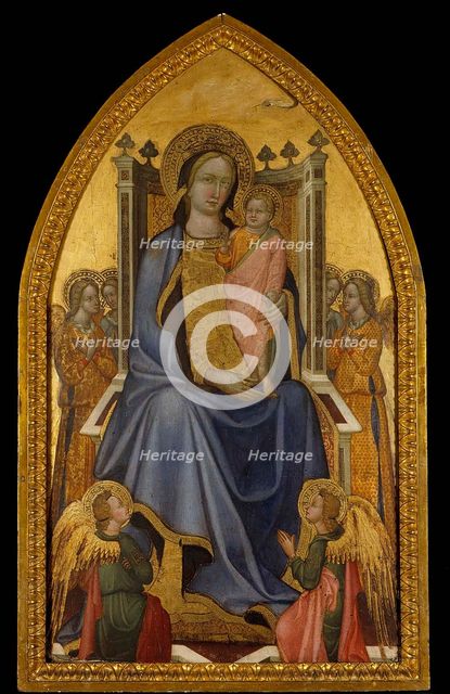 Madonna and Child enthroned, 1420-1440. Creator: Master of Borga alla Collina.