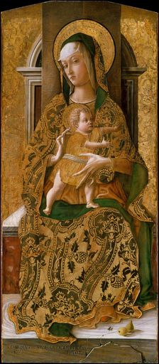 Madonna and Child Enthroned, 1472. Creator: Carlo Crivelli