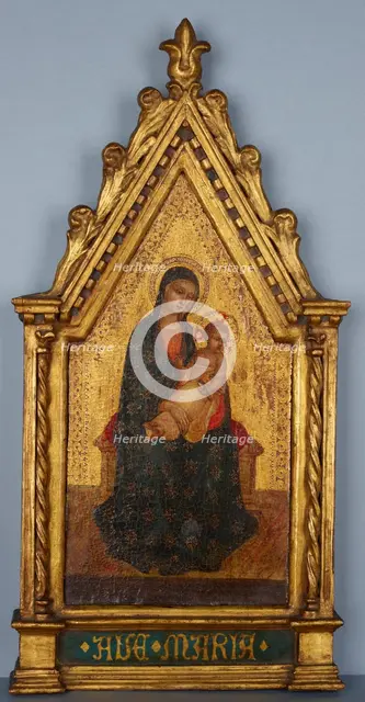 Madonna and Child Enthroned, 19th century. Creator: Unknown.