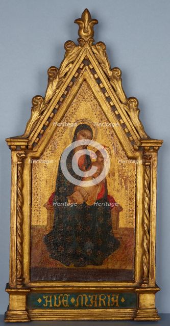 Madonna and Child Enthroned, 19th century. Creator: Unknown.
