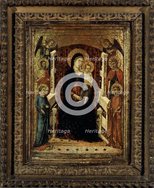 Madonna and Child enthroned, 1300-1399. Creator: Goodhart Master.