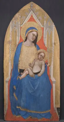 Madonna and Child Enthroned, c. 1350. Creator: Master of San Lucchese (Italian, c. 1335-1380)