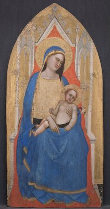 Madonna and Child Enthroned, c. 1350. Creator: Master of San Lucchese (Italian, c. 1335-1380)