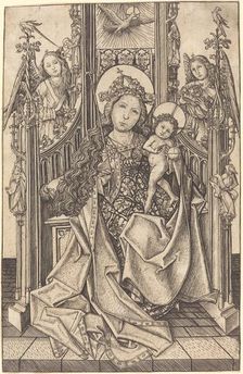 Madonna and Child Enthroned, c. 1466. Creator: Master ES
