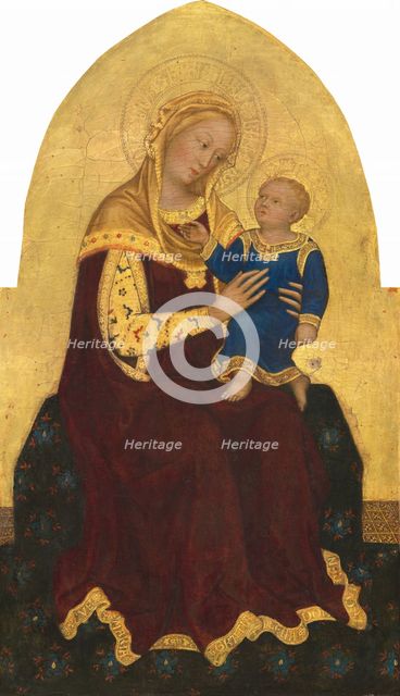 Madonna and Child Enthroned, c. 1420. Creator: Gentile da Fabriano.