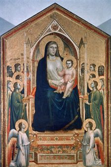 Madonna and Child Enthroned c1300-1303. Artist: Giotto