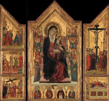 Madonna and Child Enthroned. Creator: Master of Monte Oliveto