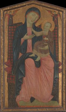 Madonna and Child Enthroned. Creator: Master of the Magdalen