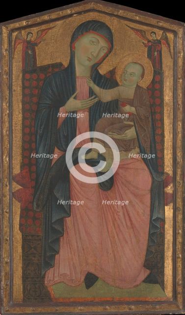 Madonna and Child Enthroned. Creator: Master of the Magdalen.