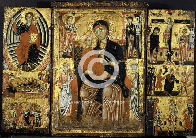 Madonna and Child Enthroned. Creator: Master of the Magdalen.