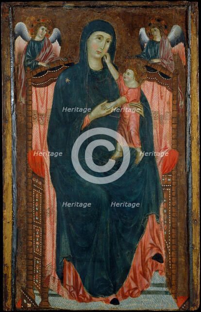 Madonna and Child Enthroned with Angels. Creator: Master of Varlungo.