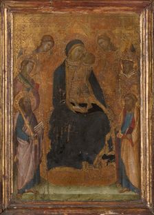 Madonna and Child Enthroned, with Saints and Angels, after 1358. Creator: Lippo Vanni