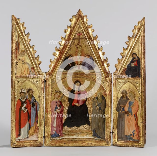 Madonna and Child Enthroned with Saints, c1380-1400. Creator: Master of Panzano.